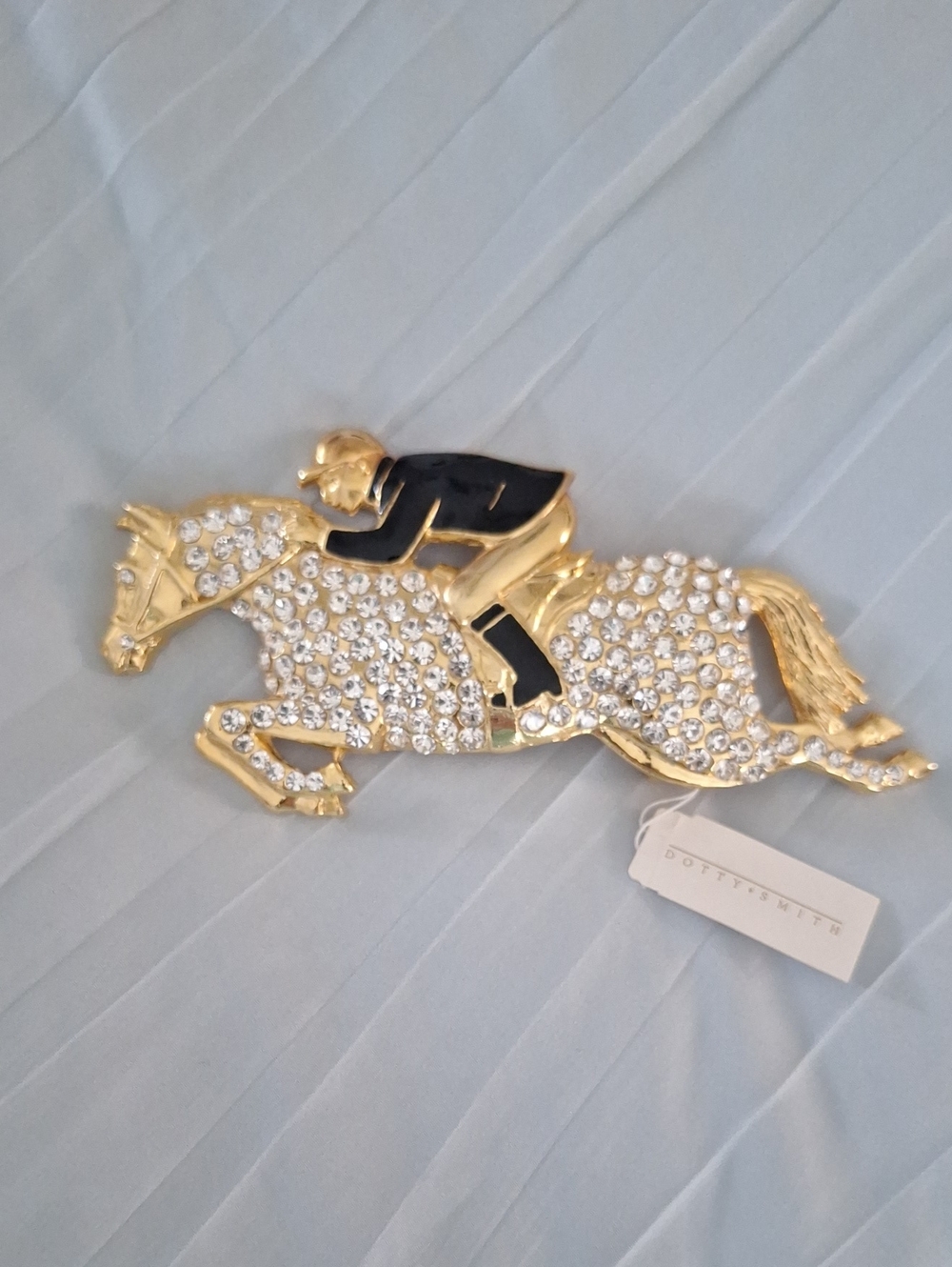 Vintage Equestrian Belt / Scarf Buckle by Dottie Smith Company
